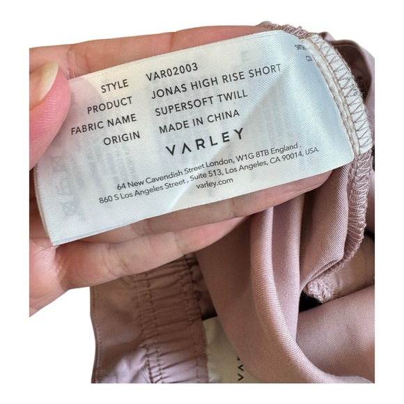 VARLEY | $88 The Jonas High-Rise Short in Woodrose, Size Small - Picture 12 of 15